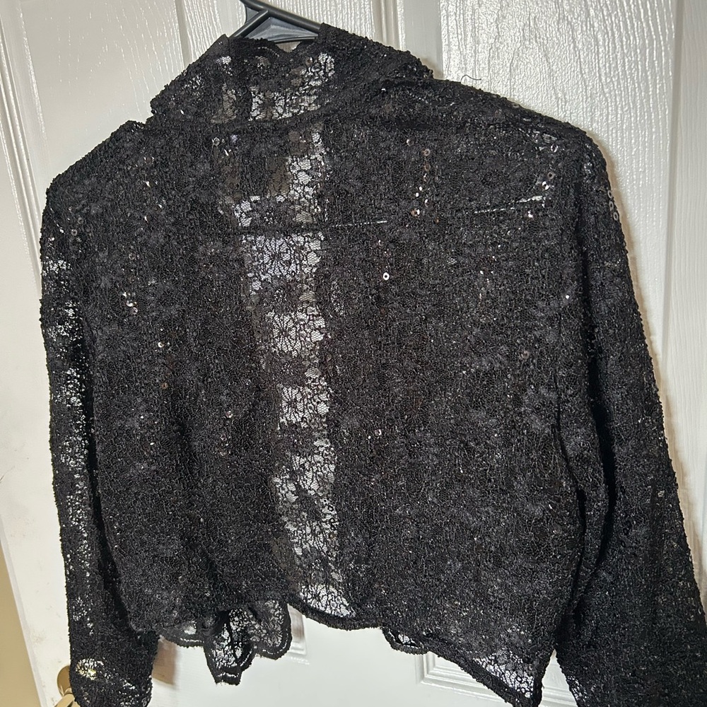 R&M Richards Black Lace Women's Jacket